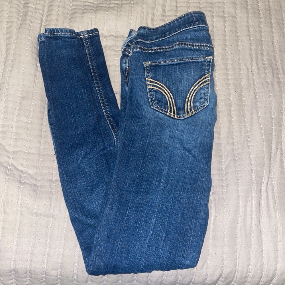 Dark blue Hollister skinny jeans size 0